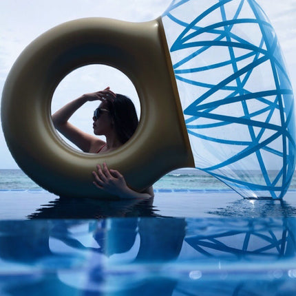 Diamond Swimming Ring Inflatable Float Ring Water Wing Floating Bed Vacation Hongcheng Plastic Products Water Toys