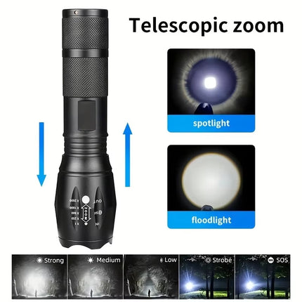 High-Power LED 5-Mode Tactical Flashlight