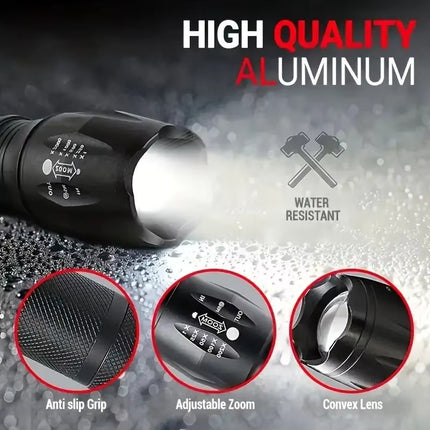 High-Power LED 5-Mode Tactical Flashlight