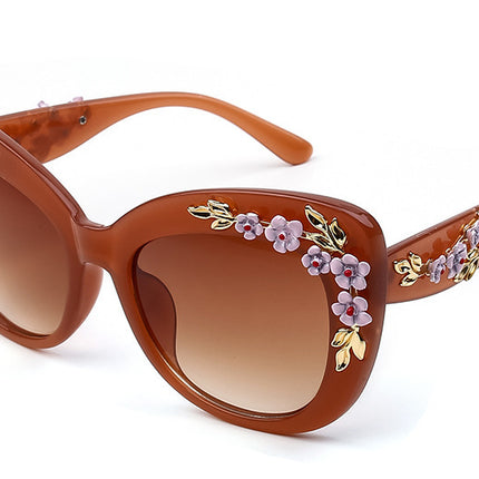Women's Floral Frame Exquisite Fashion Sunglasses