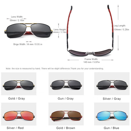 Men’s Polarized UV400 Round Sunglasses