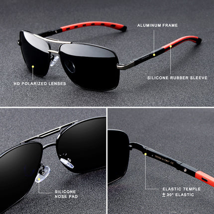 Men’s Polarized UV400 Round Sunglasses