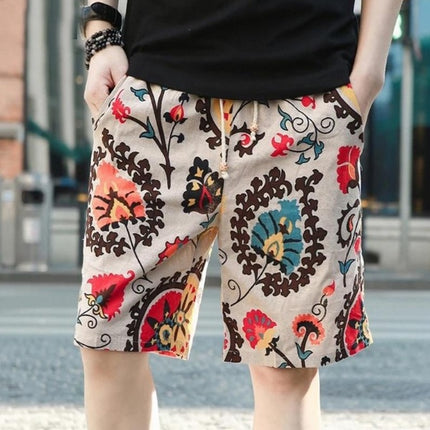 Stylish Men's Linen Beach Shorts