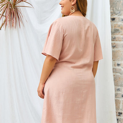 Plus size V-neck sexy skirt