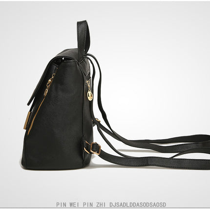 Women Backpack High Quality PU Leather Mochila Escolar School Bags For Teenagers Girls Top-handle Backpacks Herald Fashion