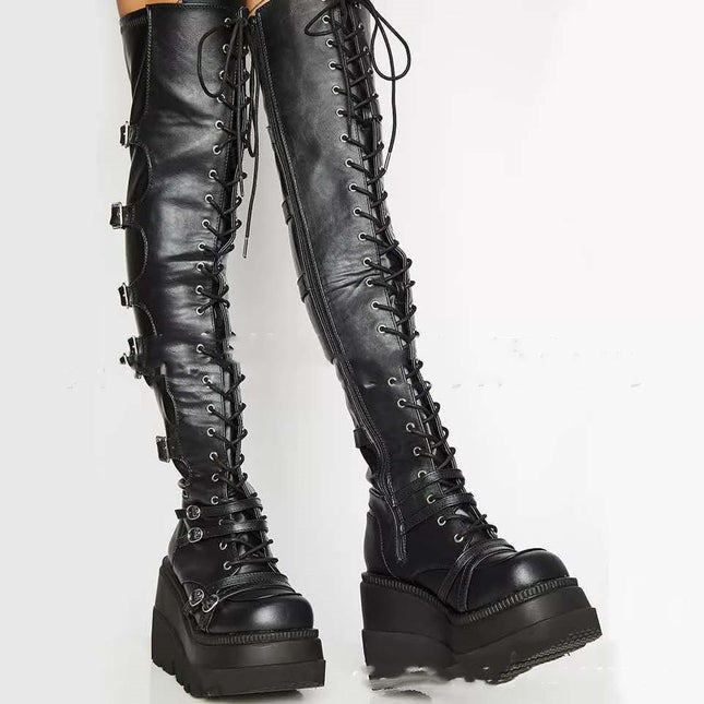 Women’s Winter Platform Leather Boots