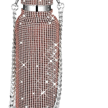 Diamond Insulated Cup With Chain