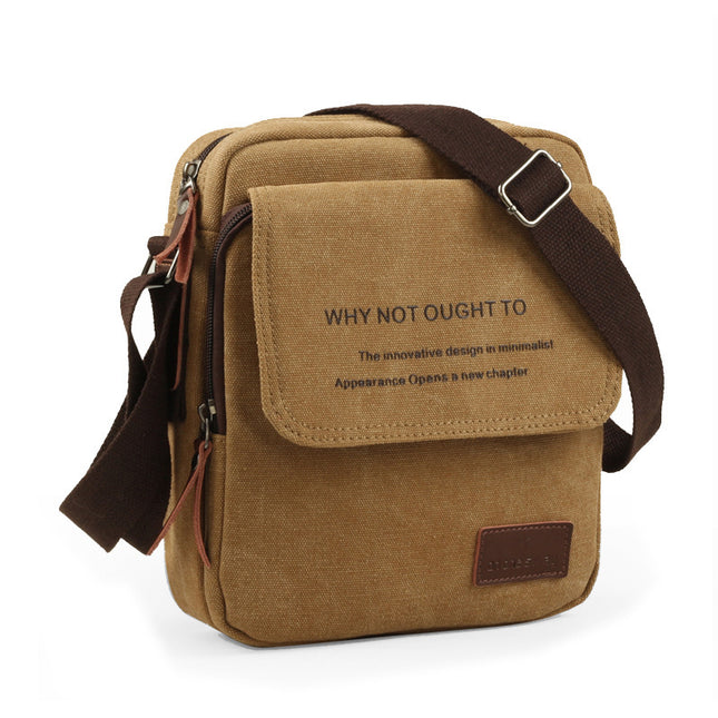 Canvas Crossbody Shoulder Bag for Men