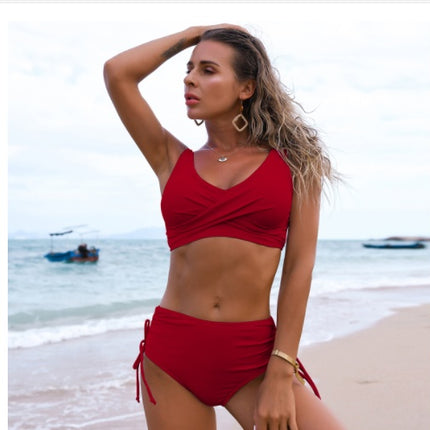 High Waist Twist Bikini Swimsuit for Women