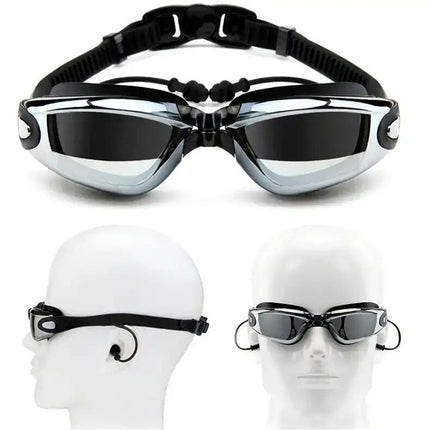 HD Plating Silicone Anti-Fog Swimming Goggles