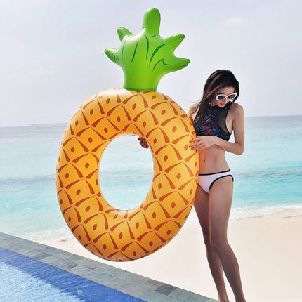 Circle pineapple swimming ring