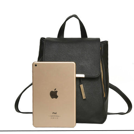 Women Backpack High Quality PU Leather Mochila Escolar School Bags For Teenagers Girls Top-handle Backpacks Herald Fashion