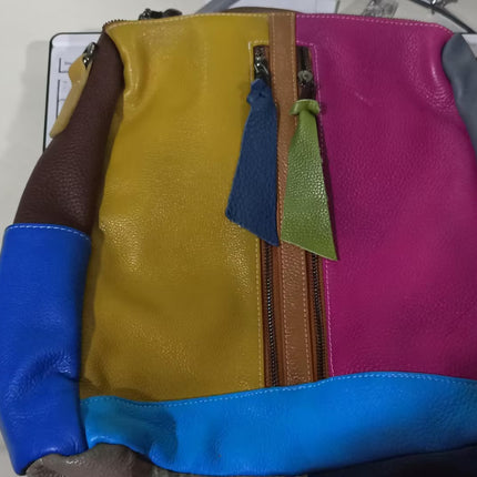 Women Backpack Cowhide Leather Backpacks Casual