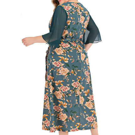 Plus size print dress