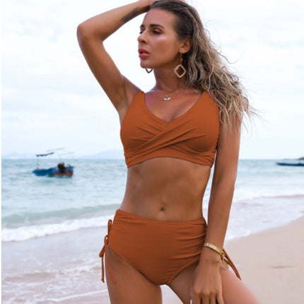 High Waist Twist Bikini Swimsuit for Women