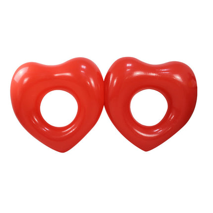 Inflatable Love Swimming Ring Double Couple Floating Row