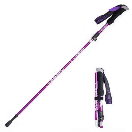 Ultralight Aluminum Alloy 5-Section Trekking Poles