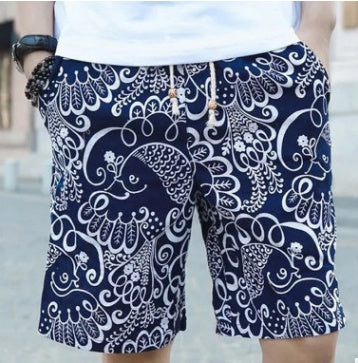 Stylish Men's Linen Beach Shorts