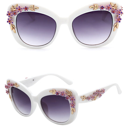 Women's Floral Frame Exquisite Fashion Sunglasses
