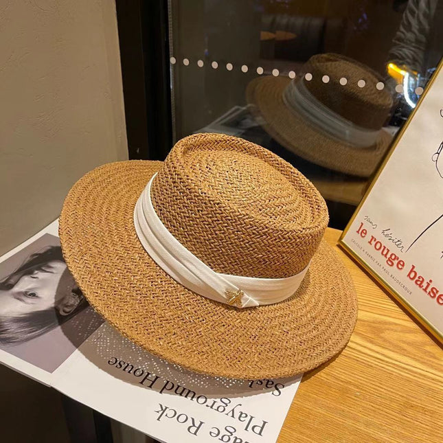 Women's Summer Panama Beach Hat with Bow