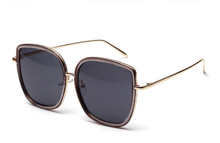 Women's Vintage Transparent Frame Sunglasses