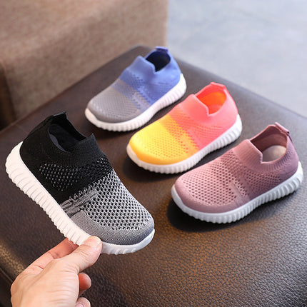 Multicolor Knitted Toddler Baby Sneakers
