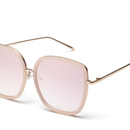 Women's Vintage Transparent Frame Sunglasses