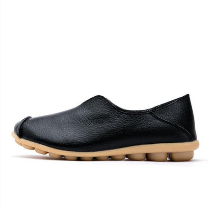 Ladies Flats Shoes Women Genuine Leather Shoes