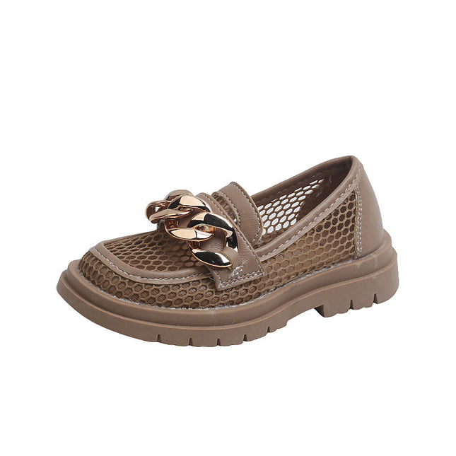 Hollow Breathable Casual Shoes Male Baby Show Shoes In Big Kids