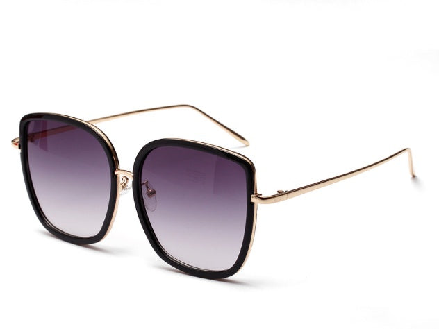 Women's Vintage Transparent Frame Sunglasses