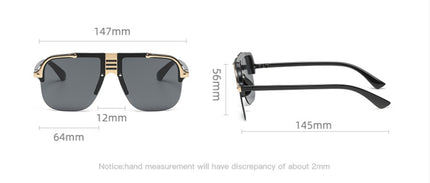 Trendy European-Style Gradient Lens Sunglasses