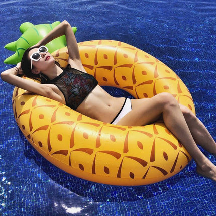 Circle pineapple swimming ring