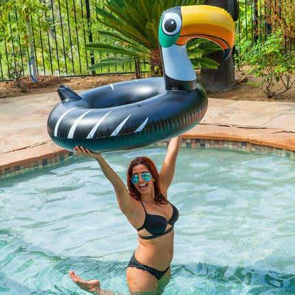 Gasbill Swimming Ring Large PVC Thickening Black
