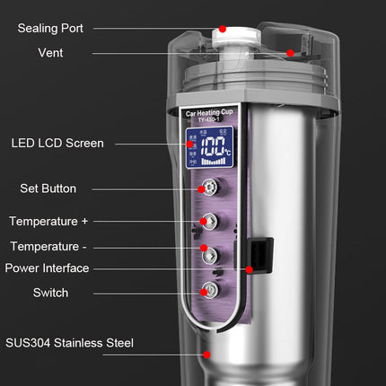 Insulated Stainless Steel Smart Touch Travel Mug