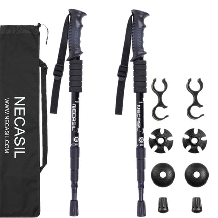 Aluminum Alloy Trekking Poles Straight Handle Set
