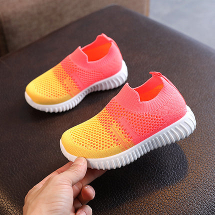 Multicolor Knitted Toddler Baby Sneakers