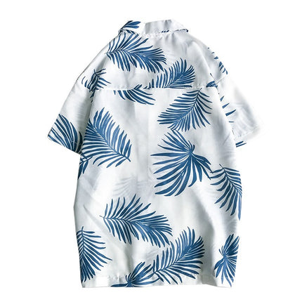 Loose beach holiday Hawaiian floral shirt