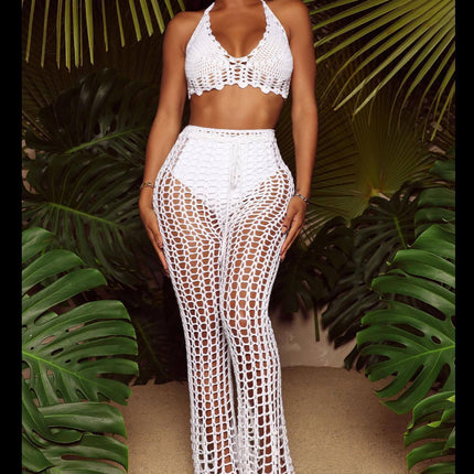 Elegant Women's Hollow Out 2-Piece Summer Beach Set
