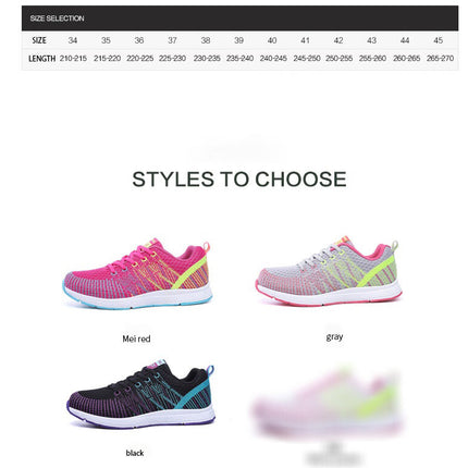 Breathable Mesh Lace-Up Sports Shoes Women