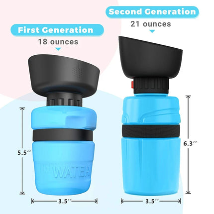 Foldable Pet Travel Water Bottle Dispenser