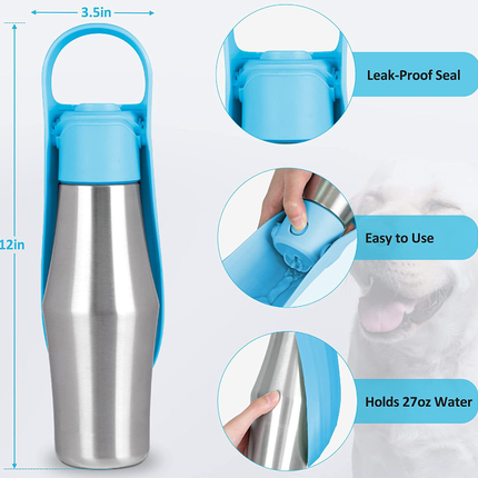 Leaf-Design Portable 750ml Pet Water Bottle