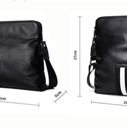 PU Leather Men's Crossbody Messenger Bag