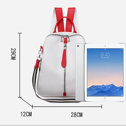 Women's Soft Leather Fashion Backpack