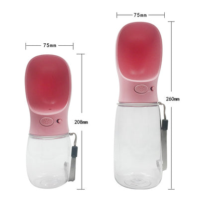 Portable Pet Water Bottle with One-Touch Dispenser