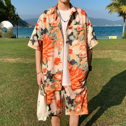 Beach Graffiti Cool Short Sleeve Shirt Outfit