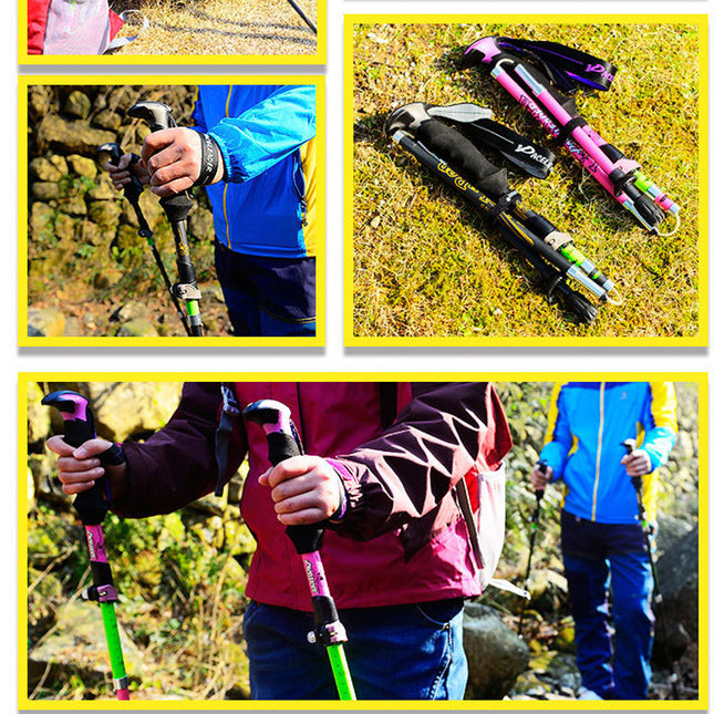 Outdoor Carbon Folding Trekking Poles