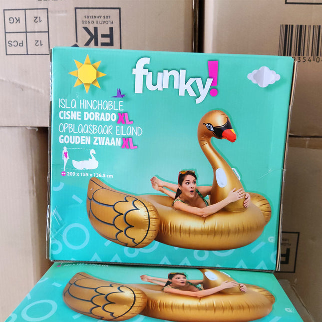 Inflatable Swimming Ring For Golden Swan Mount