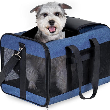 Dog Cat Carriers Bags Car Portable Transport Pet Bag Cage Portable Pet Foldable Outgoing Travel Breathable Pets Handbag