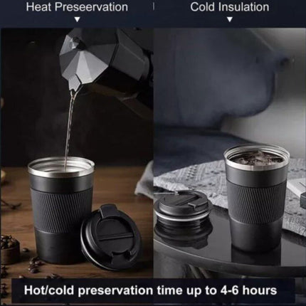 510ML Leakproof Insulated Thermal Travel Stainless Steel Coffee Mug Cup Flask