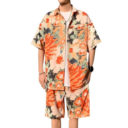 Beach Graffiti Cool Short Sleeve Shirt Outfit